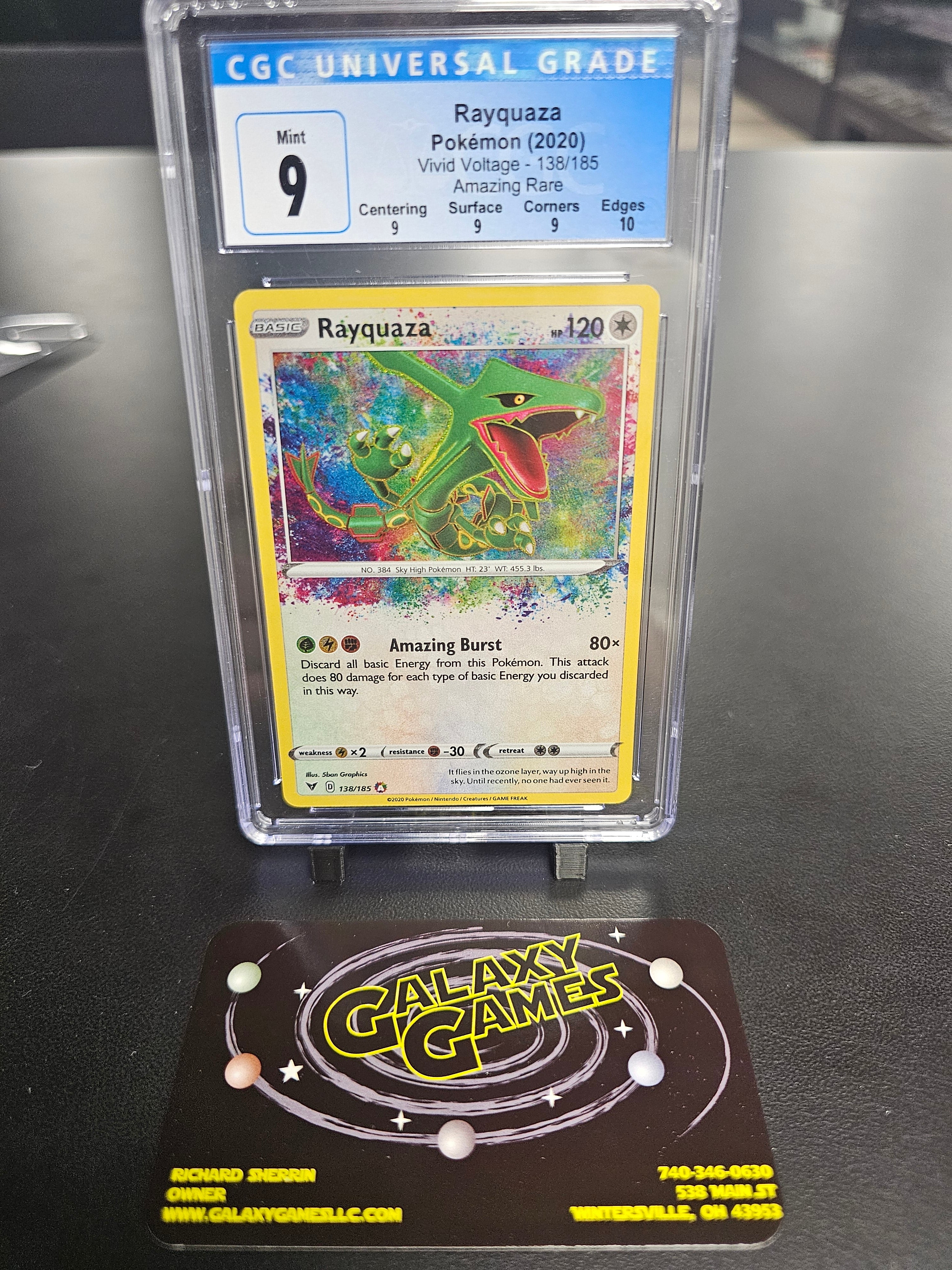 CCG 9 Rayquaza #138 Amazing Rare 3941009019 | Galaxy Games LLC