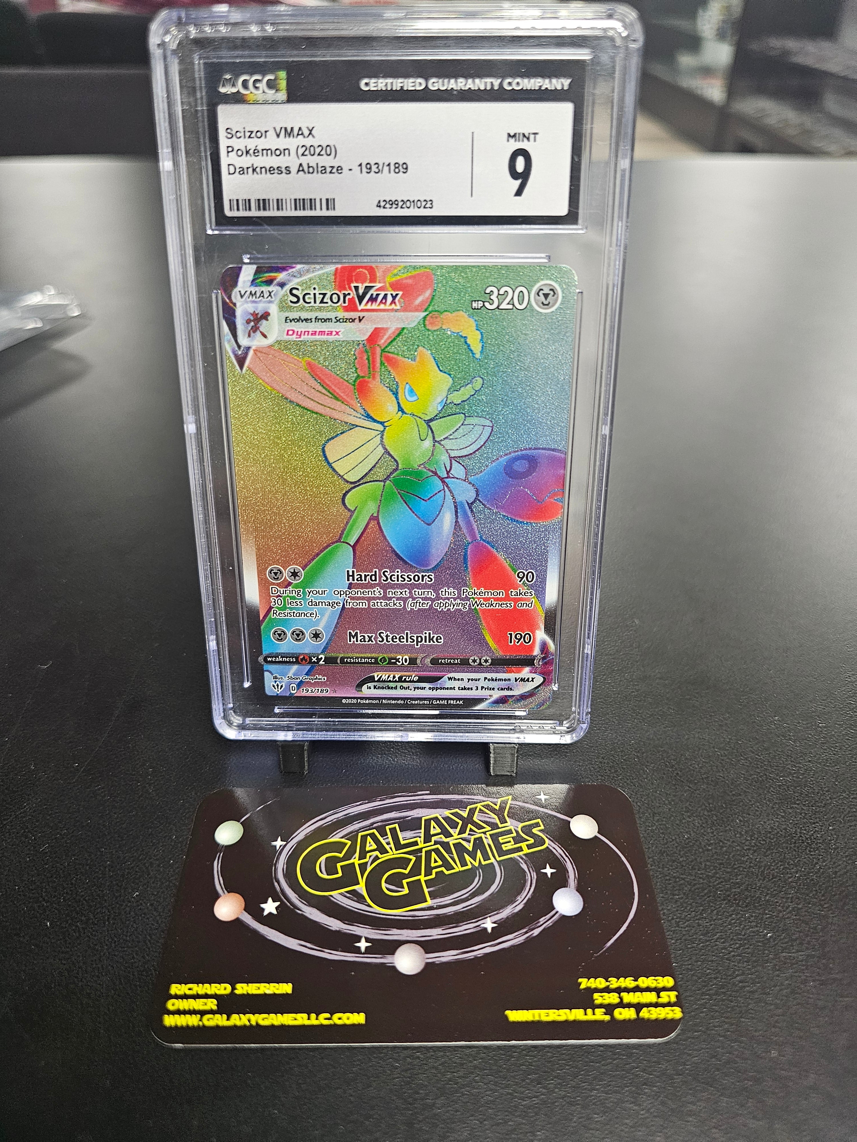CCG 9 Scizor Vmax #193 4299201023 | Galaxy Games LLC