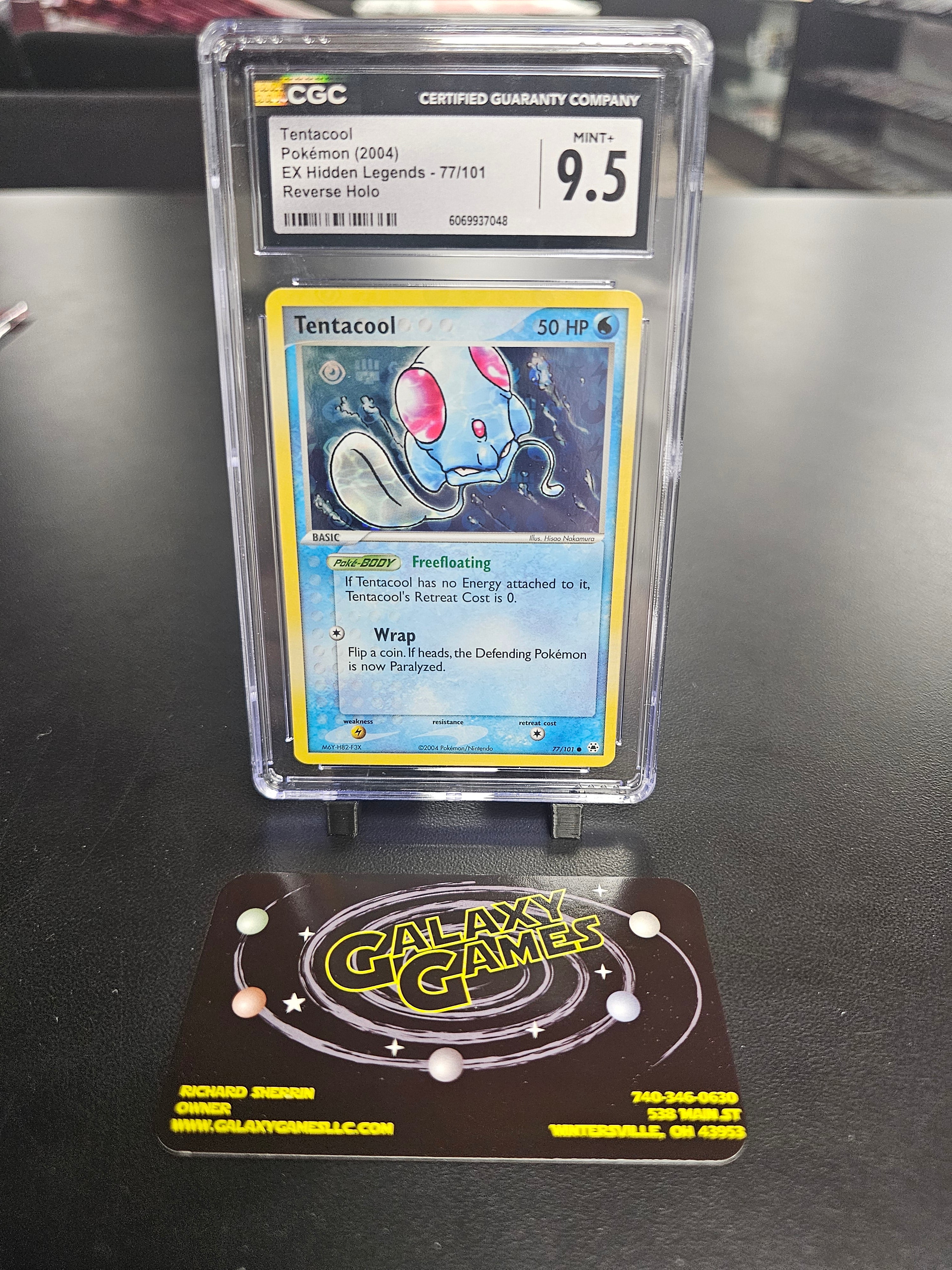 CCG 9.5 Tentacool #77 Reverse Holo 6069937048 | Galaxy Games LLC
