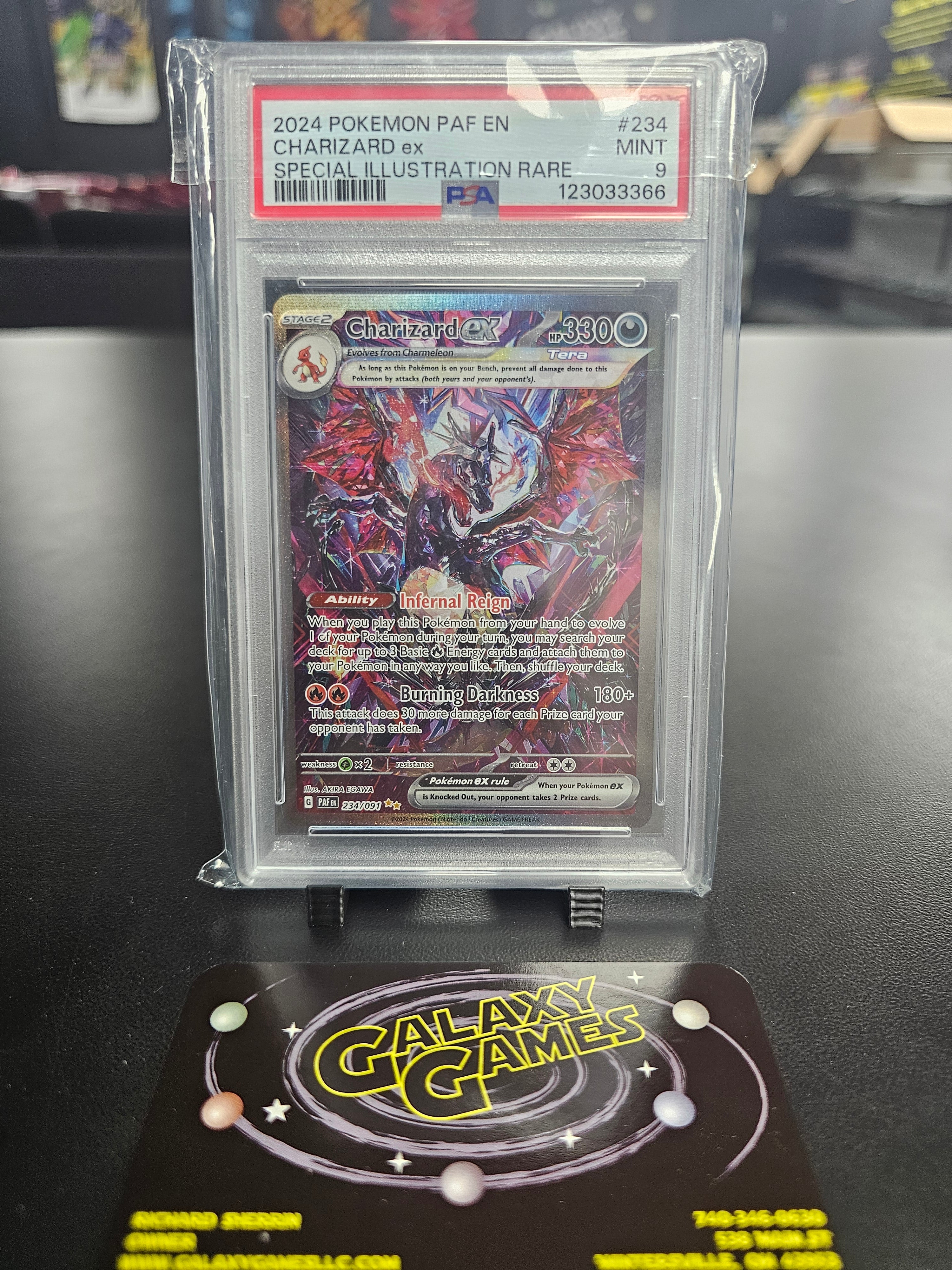 PSA 9 Charizard ex #234 SIR 123033366 | Galaxy Games LLC