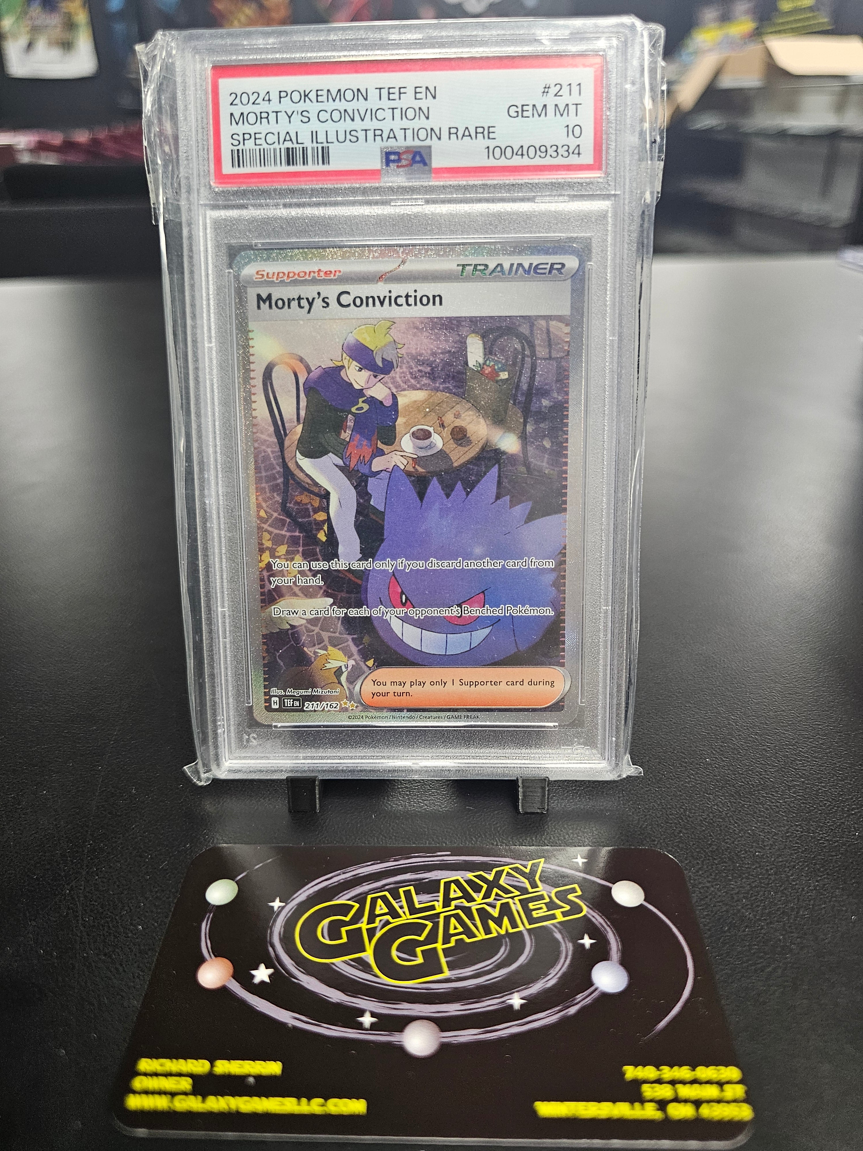 PSA 10 Morty's Conviction #211 SIR 100409334 | Galaxy Games LLC