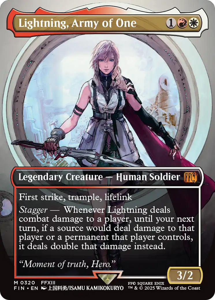 Lightning, Army of One (Borderless) (0320) [FINAL FANTASY] | Galaxy Games LLC