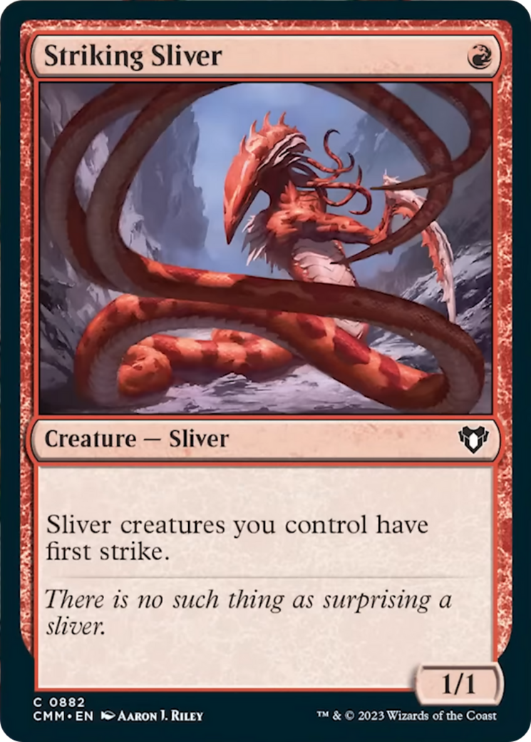 Striking Sliver [Commander Masters] | Galaxy Games LLC