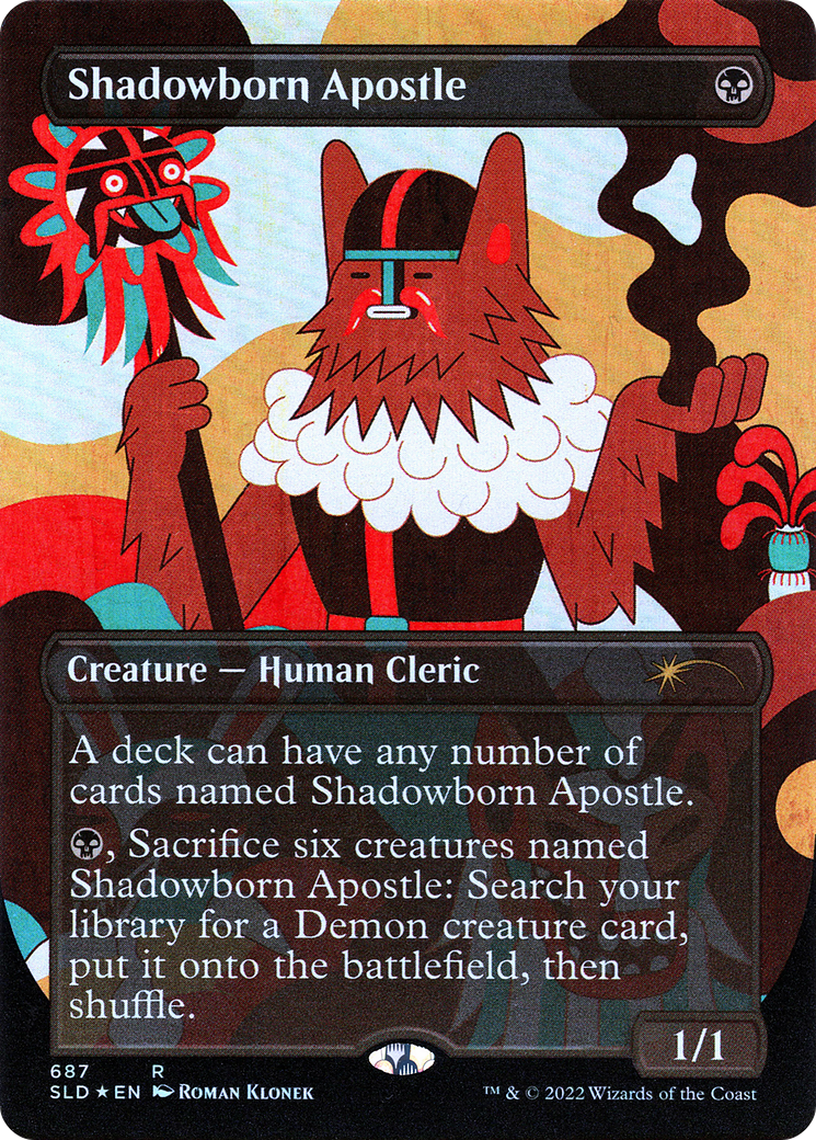 Shadowborn Apostle (687) (Borderless) [Secret Lair Drop Promos] | Galaxy Games LLC