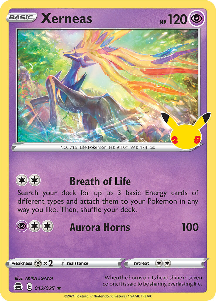 Xerneas (012/025) [Celebrations: 25th Anniversary] | Galaxy Games LLC