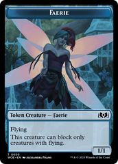 Faerie // Food (0011) Double-Sided Token [Wilds of Eldraine Tokens] | Galaxy Games LLC