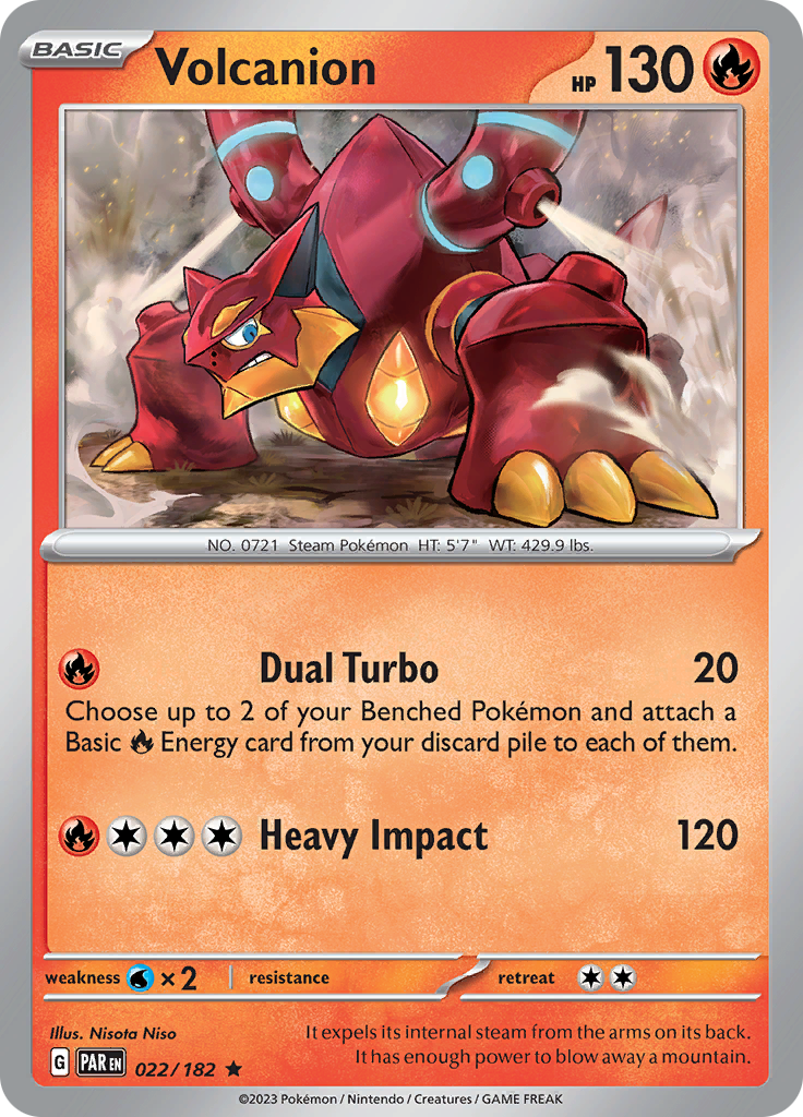 Volcanion (022/182) [Scarlet & Violet: Paradox Rift] | Galaxy Games LLC