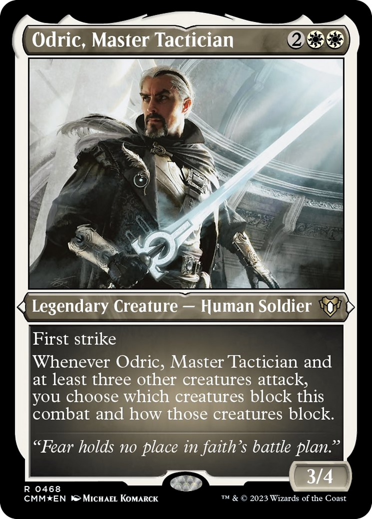 Odric, Master Tactician (Foil Etched) [Commander Masters] | Galaxy Games LLC