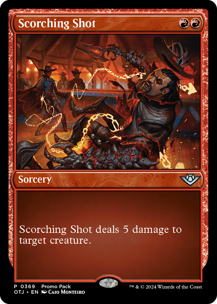 Scorching Shot (Promo Pack) [Outlaws of Thunder Junction Promos] | Galaxy Games LLC