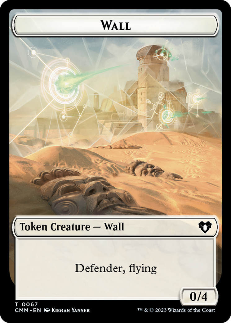 Wall // Kor Ally Double-Sided Token [Commander Masters Tokens] | Galaxy Games LLC