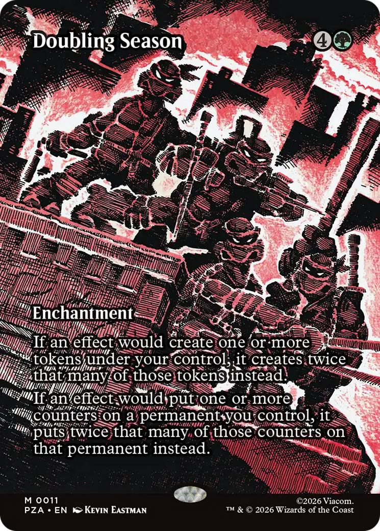 Doubling Season (Borderless) [Teenage Mutant Ninja Turtles Eternal-Legal] | Galaxy Games LLC