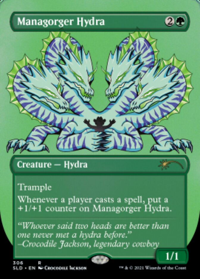 Managorger Hydra (Borderless) (Foil Etched) [Secret Lair Drop Series] | Galaxy Games LLC