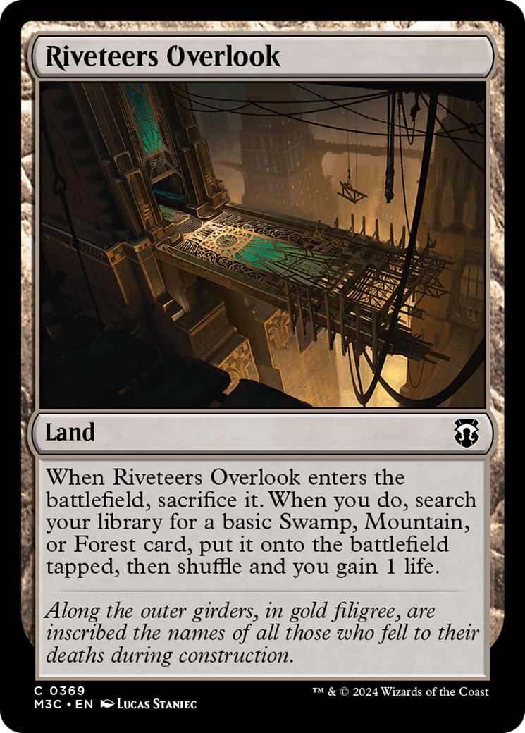 Riveteers Overlook (Ripple Foil) [Modern Horizons 3 Commander] | Galaxy Games LLC