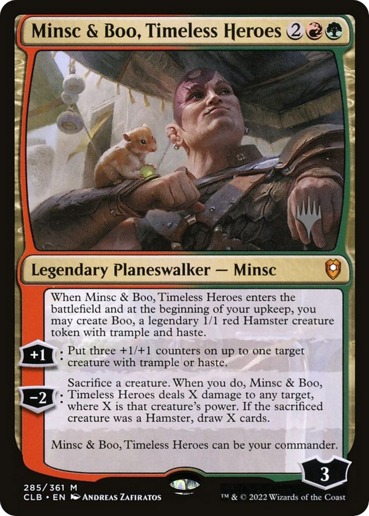 Minsc & Boo, Timeless Heroes (Promo Pack) [The Lost Caverns of Ixalan Promos] | Galaxy Games LLC