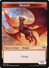 Treasure // Dragon Double-Sided Token [Kaldheim Tokens] | Galaxy Games LLC