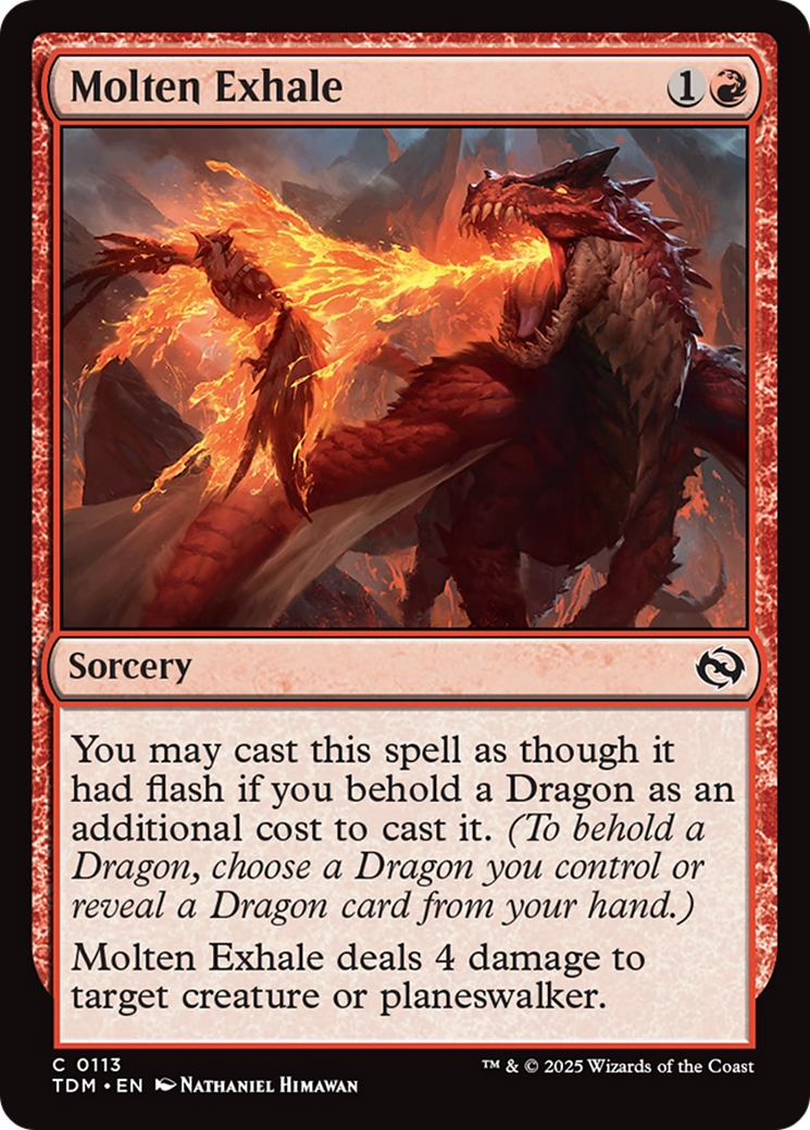 Molten Exhale [Tarkir: Dragonstorm] | Galaxy Games LLC