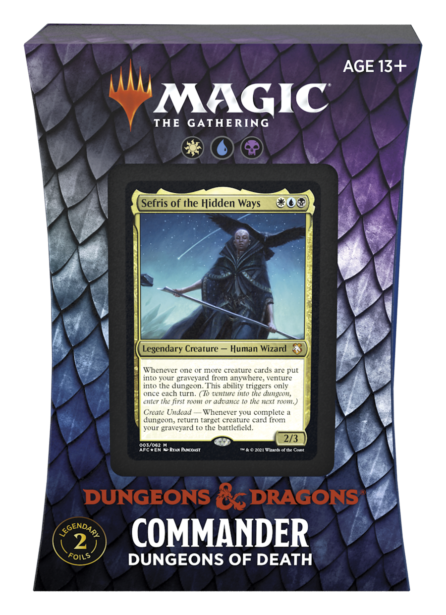 Dungeons & Dragons: Adventures in the Forgotten Realms - Commander Deck Display | Galaxy Games LLC