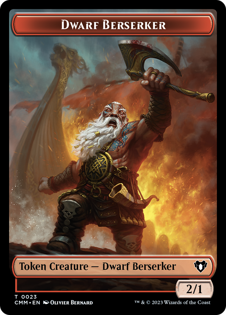 Dwarf Berserker Token [Commander Masters Tokens] | Galaxy Games LLC