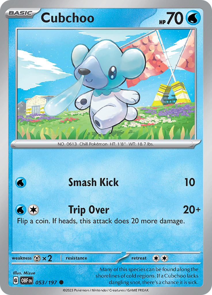 Cubchoo (053/197) [Scarlet & Violet: Obsidian Flames] | Galaxy Games LLC