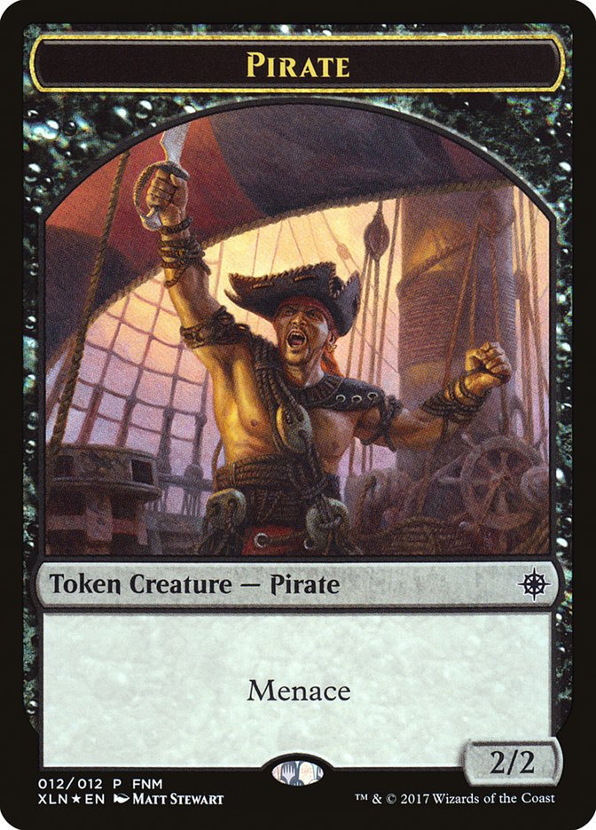 Pirate // Treasure Double-Sided Token [Friday Night Magic 2017] | Galaxy Games LLC