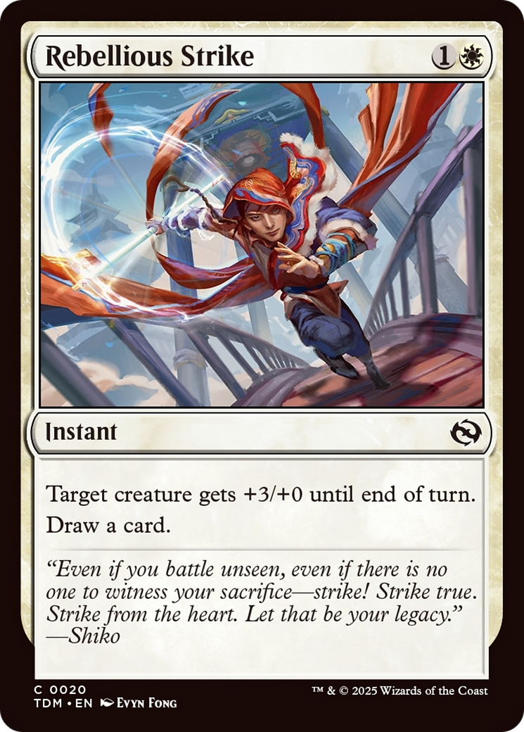 Rebellious Strike [Tarkir: Dragonstorm] | Galaxy Games LLC