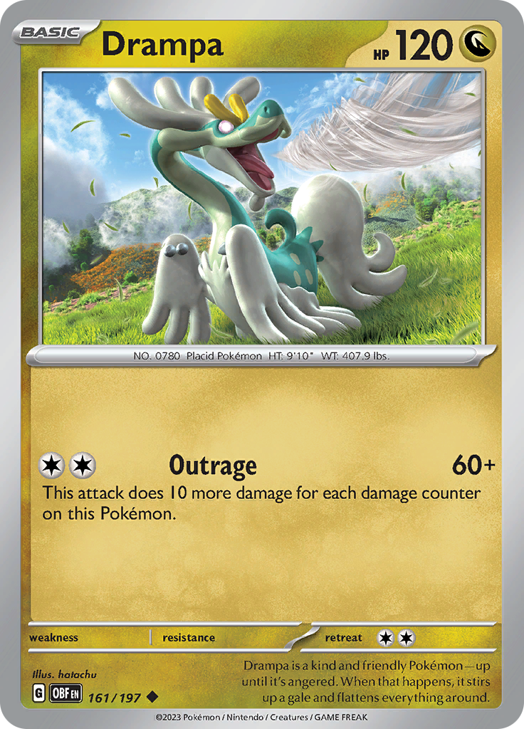 Drampa (161/197) [Scarlet & Violet: Obsidian Flames] | Galaxy Games LLC