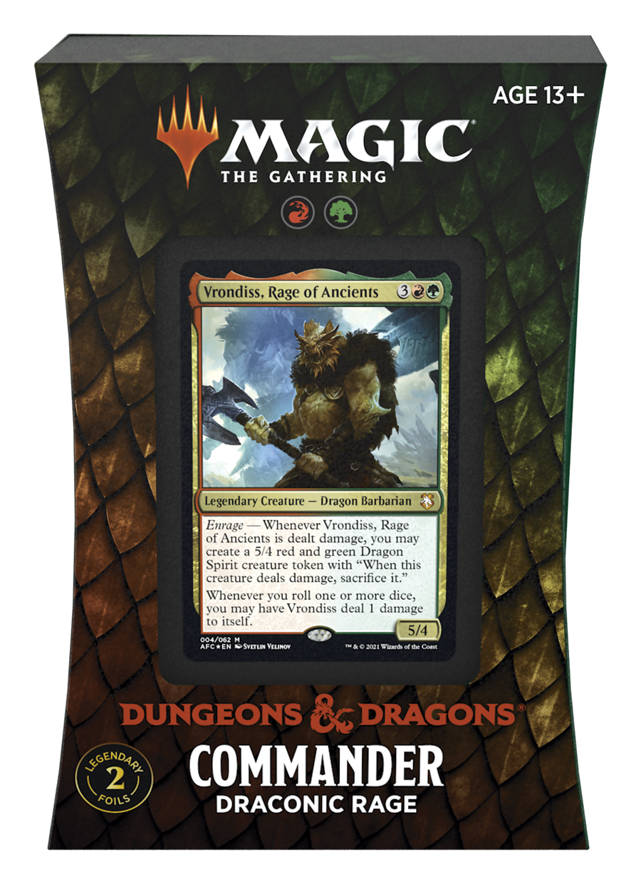 Dungeons & Dragons: Adventures in the Forgotten Realms - Commander Deck Display | Galaxy Games LLC