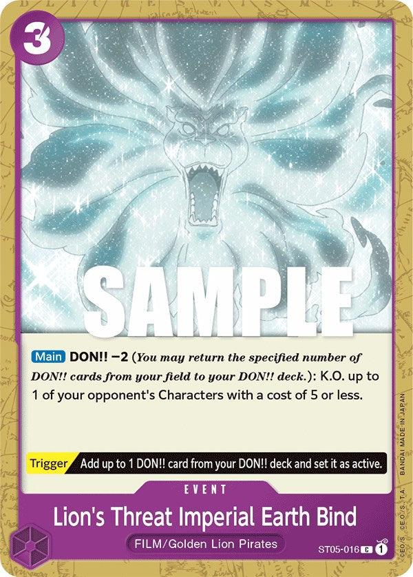 Lion's Threat Imperial Earth Bind [Starter Deck: Film Edition] | Galaxy Games LLC