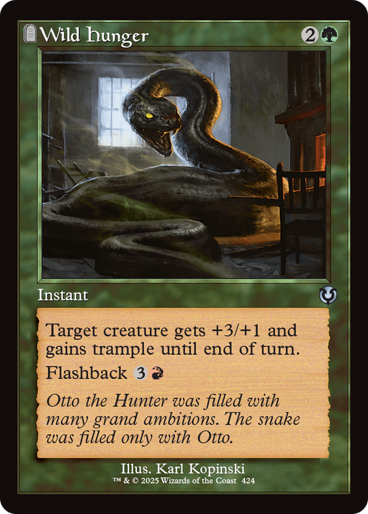 Wild Hunger (Retro Frame) [Innistrad Remastered] | Galaxy Games LLC