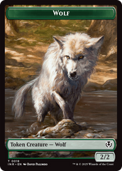 Wolf (0009) // Wolf (0018) Double-Sided Token [Innistrad Remastered Tokens] | Galaxy Games LLC