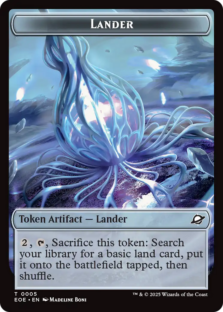 Drone // Lander (0005) Doubled-Sided Token [Edge of Eternities Tokens] | Galaxy Games LLC