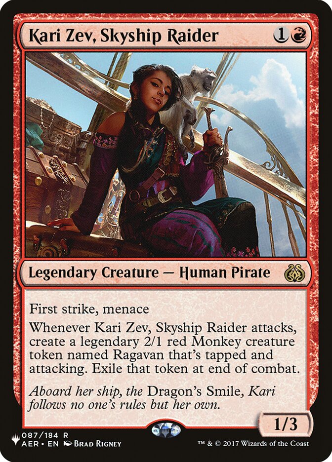 Kari Zev, Skyship Raider [The List] | Galaxy Games LLC