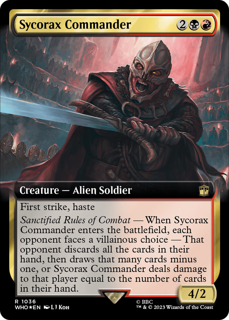 Sycorax Commander (Extended Art) (Surge Foil) [Doctor Who] | Galaxy Games LLC