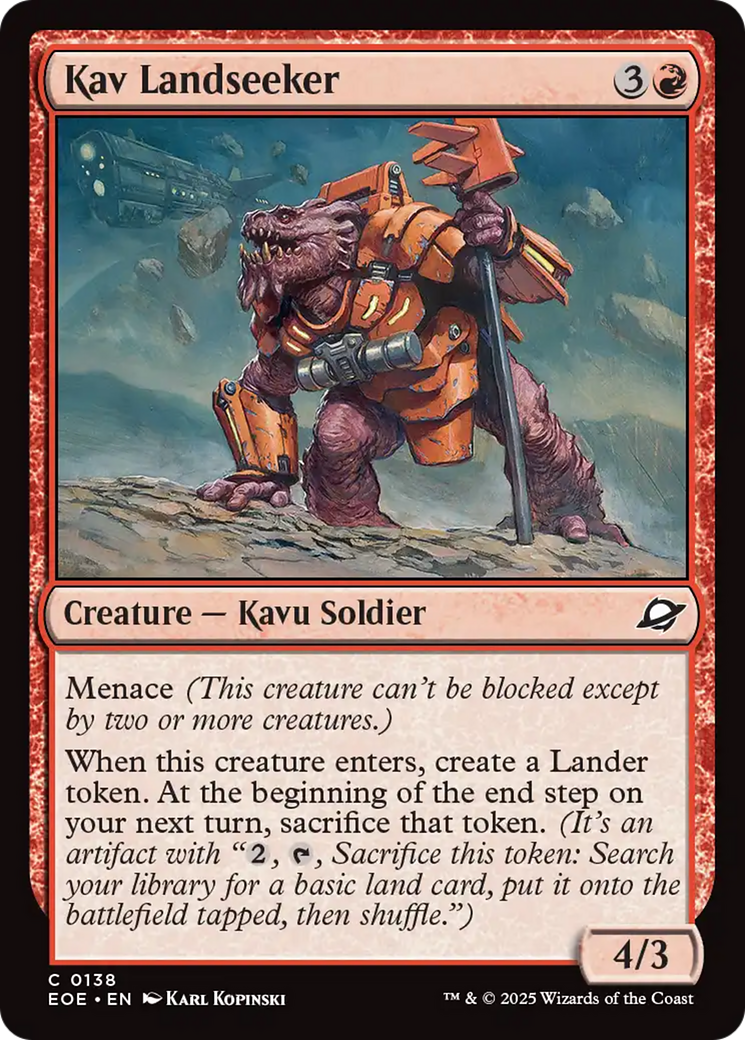 Kav Landseeker [Edge of Eternities] | Galaxy Games LLC