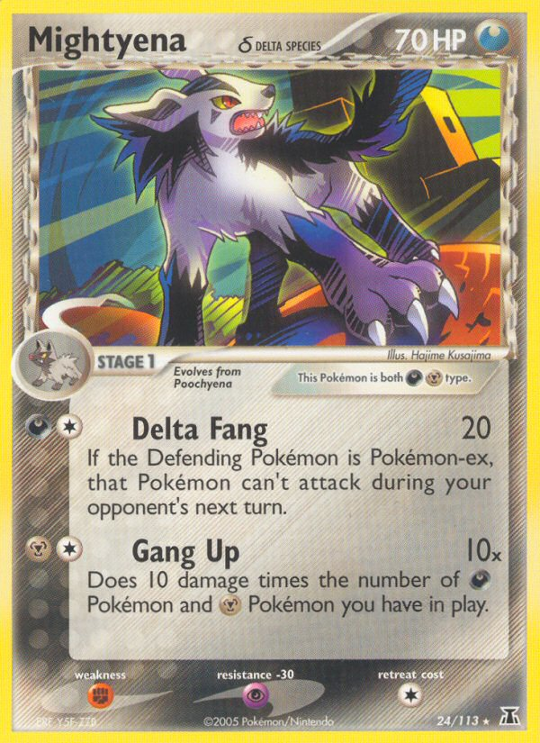 Mightyena (24/113) (Delta Species) [EX: Delta Species] | Galaxy Games LLC