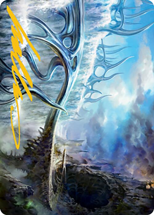 Mistvault Bridge Art Card (Gold-Stamped Signature) [Modern Horizons 2 Art Series] | Galaxy Games LLC