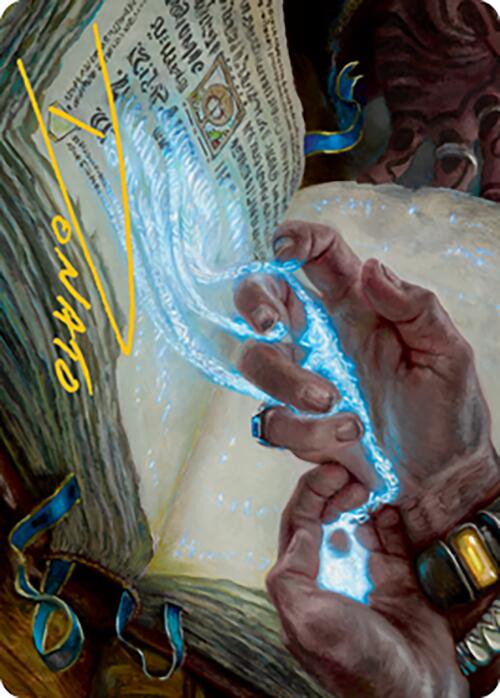 Mystic Redaction Art Card (Gold-Stamped Signature) [Modern Horizons 2 Art Series] | Galaxy Games LLC
