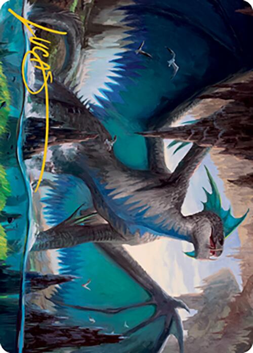 Murktide Regent Art Card (Gold-Stamped Signature) [Modern Horizons 2 Art Series] | Galaxy Games LLC