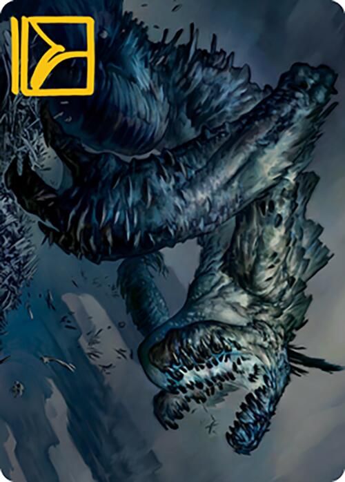 Necrogoyf Art Card (Gold-Stamped Signature) [Modern Horizons 2 Art Series] | Galaxy Games LLC