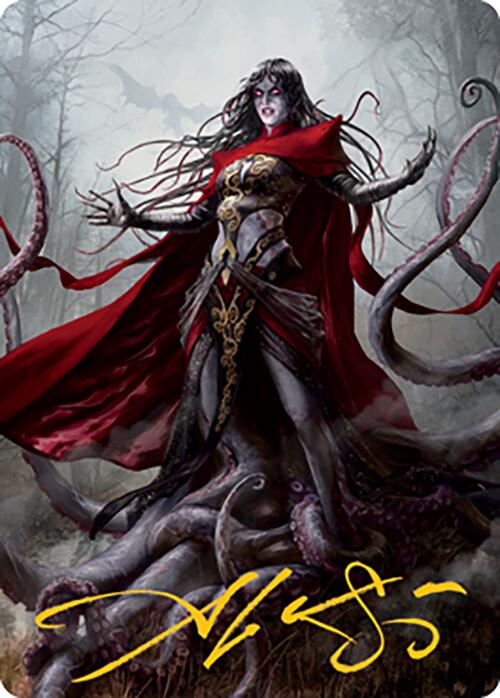 Geyadrone Dihada Art Card (53) (Gold-Stamped Signature) [Modern Horizons 2 Art Series] | Galaxy Games LLC