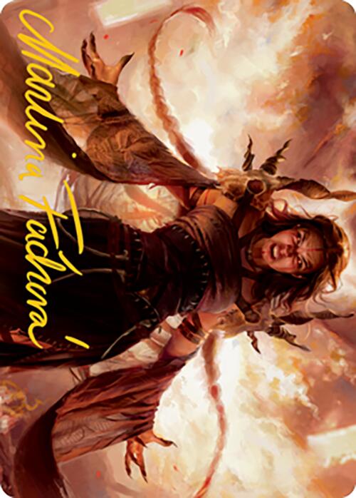 Dragon's Rage Channeler Art Card (Gold-Stamped Signature) [Modern Horizons 2 Art Series] | Galaxy Games LLC