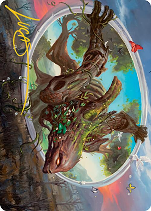 Gaea's Will Art Card (Gold-Stamped Signature) [Modern Horizons 2 Art Series] | Galaxy Games LLC