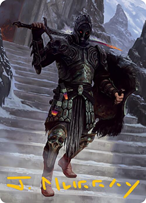 Dakkon, Shadow Slayer Art Card (49) (Gold-Stamped Signature) [Modern Horizons 2 Art Series] | Galaxy Games LLC