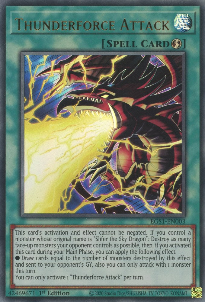 Thunderforce Attack [EGS1-EN003] Ultra Rare | Galaxy Games LLC