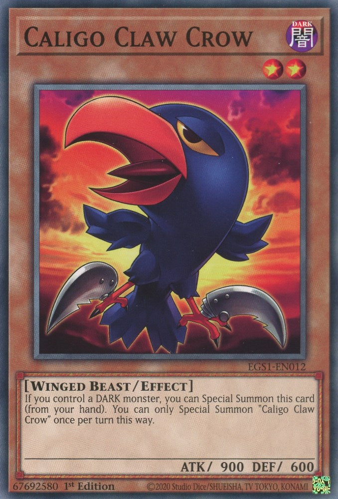 Caligo Claw Crow [EGS1-EN012] Common | Galaxy Games LLC