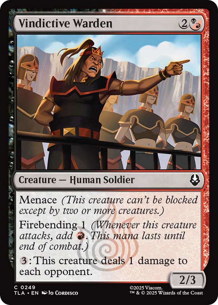 Vindictive Warden [Avatar: The Last Airbender] | Galaxy Games LLC