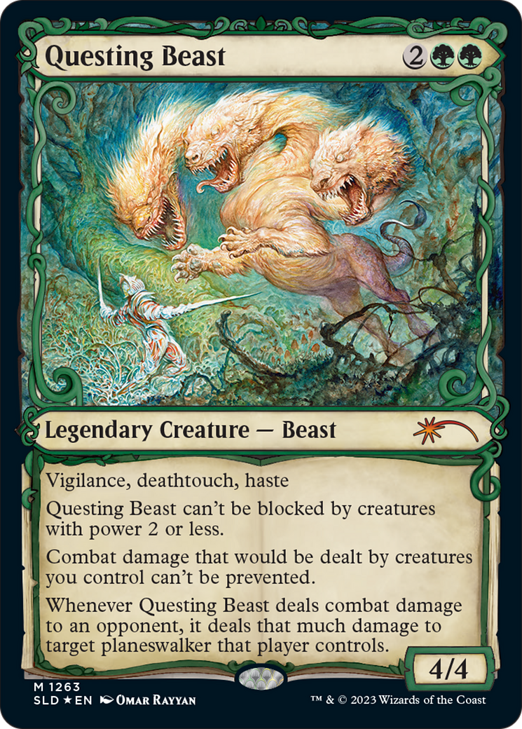 Questing Beast (Halo Foil) [Secret Lair Drop Series] | Galaxy Games LLC
