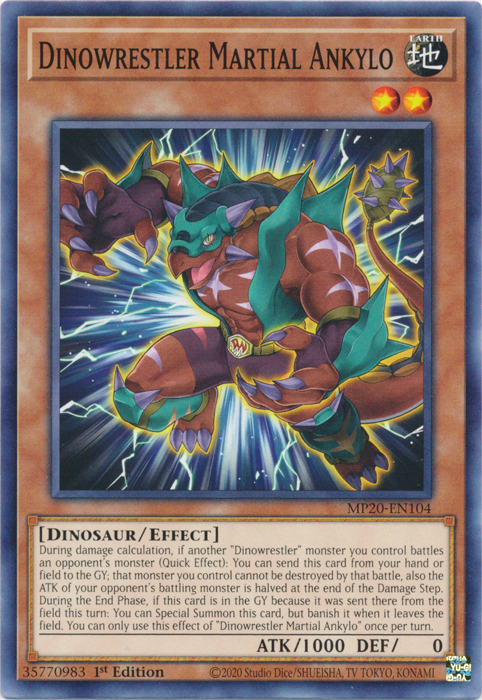 Dinowrestler Martial Ankylo [MP20-EN104] Common | Galaxy Games LLC