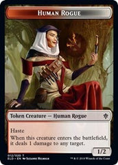 Human Rogue // Food (16) Double-Sided Token [Throne of Eldraine Tokens] | Galaxy Games LLC