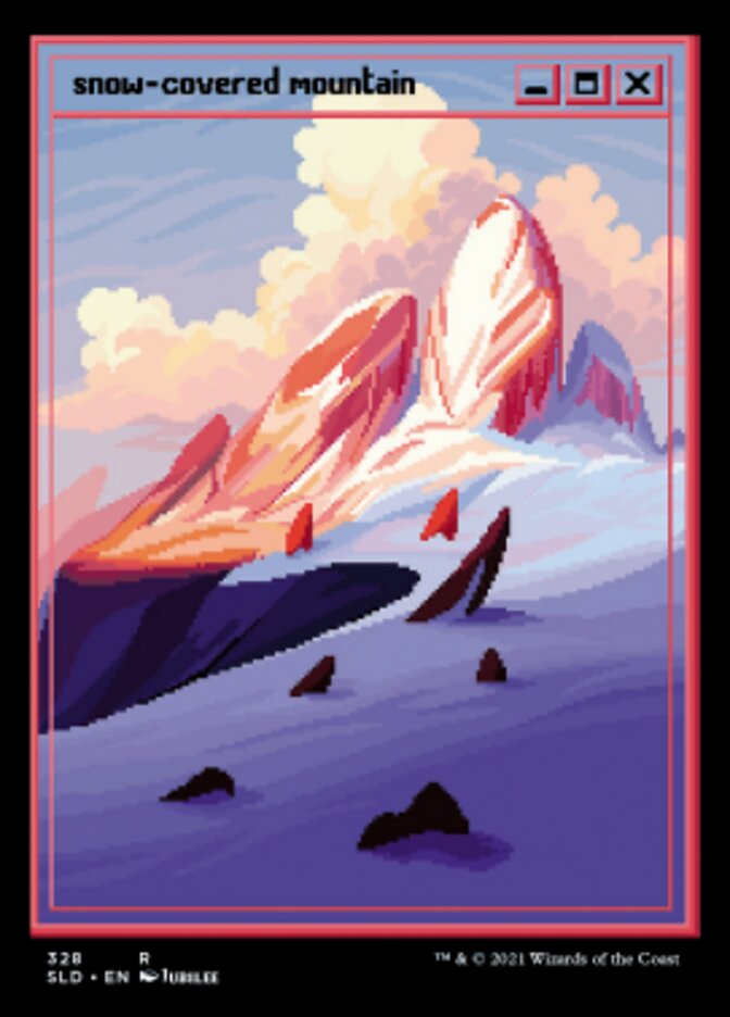 Snow-Covered Mountain (Foil Etched) [Secret Lair Drop Series] | Galaxy Games LLC